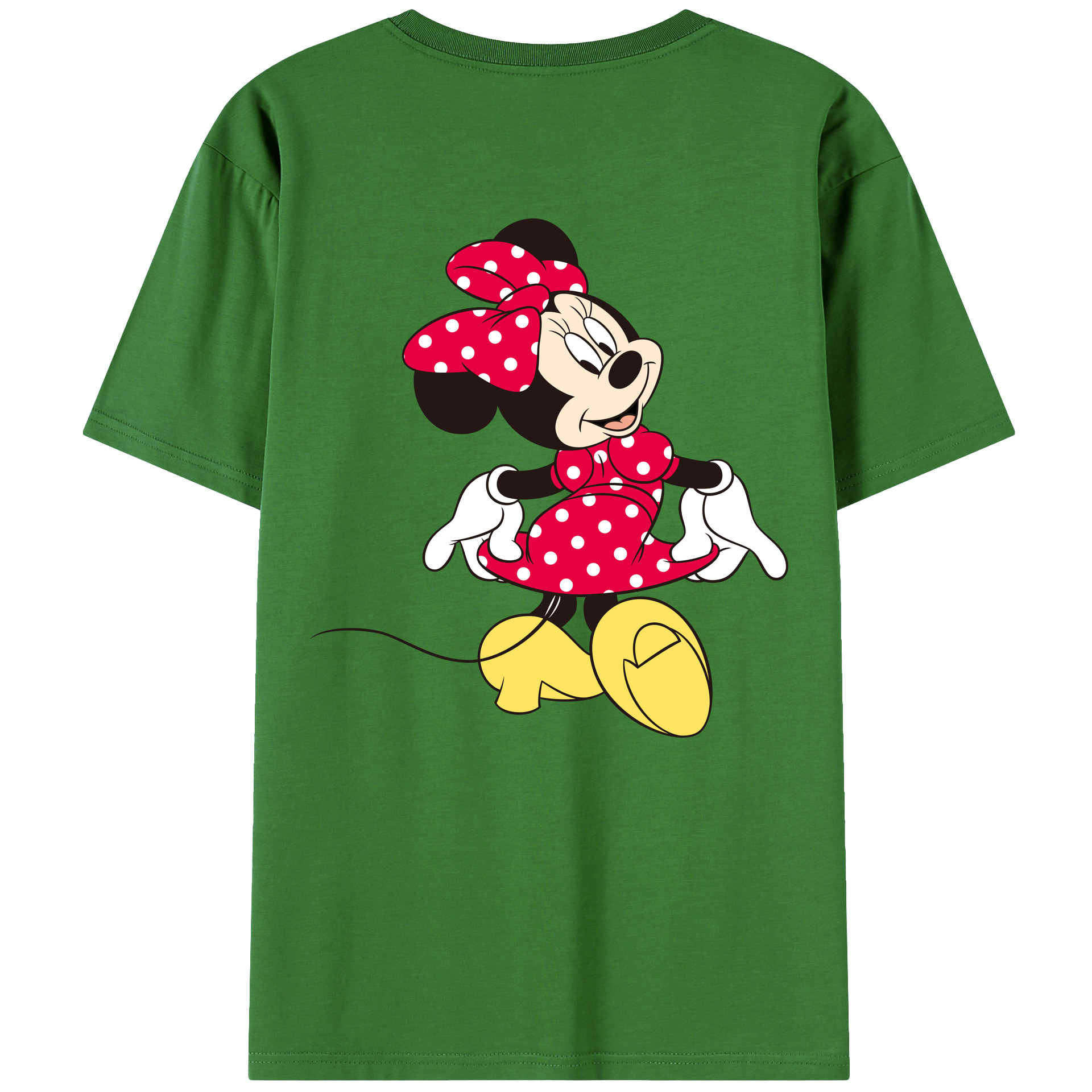 （画像用） ミッキーマウス Mickey Mouse レディース半袖Tシャツ(バックプリント)